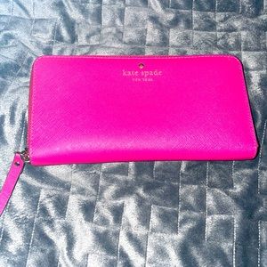 Kate Spade Zip Around Pink Wallet